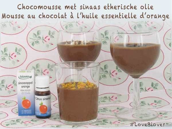 Mousse de chocolate con naranja